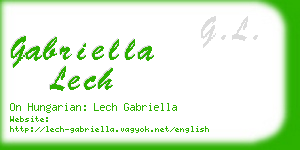gabriella lech business card